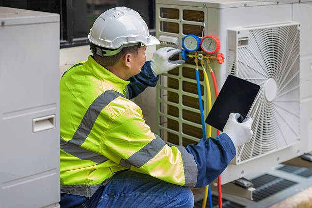 Professional Air Conditioning Repair technician working in Oakboro, NC